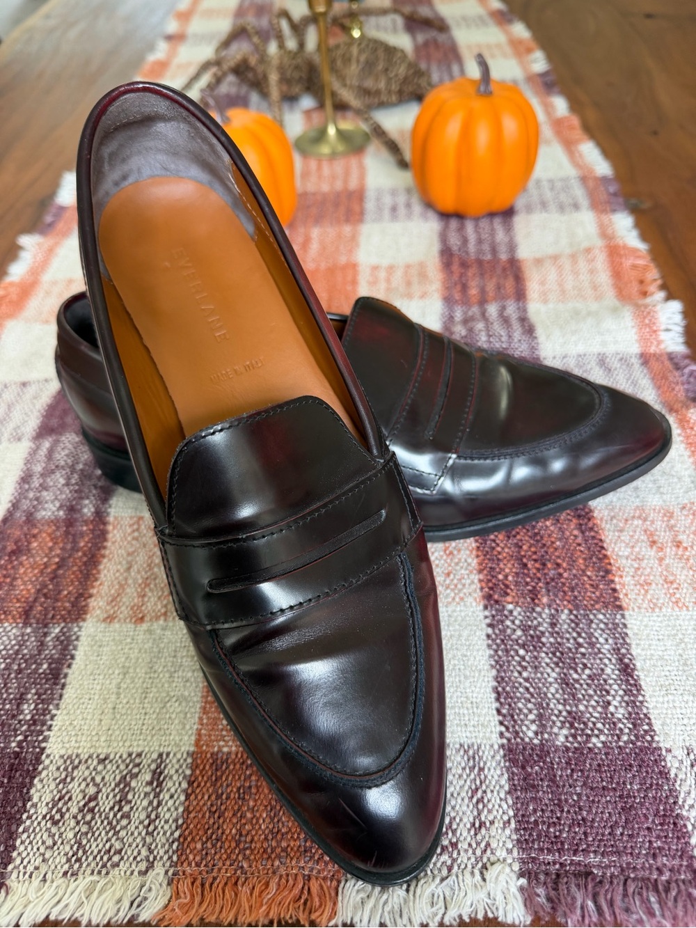 Everlane MODERN PENNY LOAFER Oxblood size 9.5 fits like 9